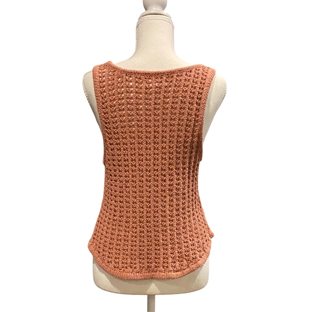 Aeropostale Peach Crochet Knit Tank Top - Picture 3 of 3